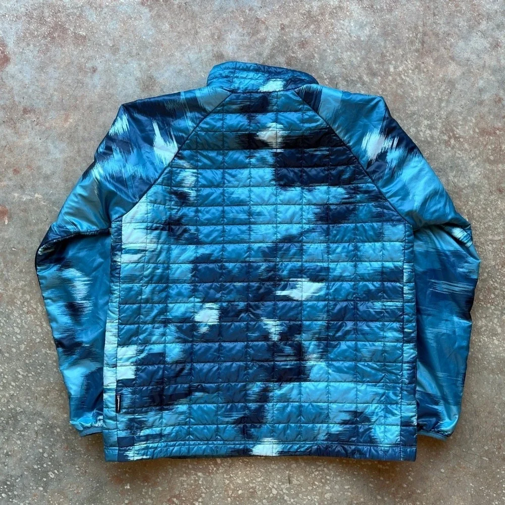 The North Face Blue Tie-Dye Puffer Jacket